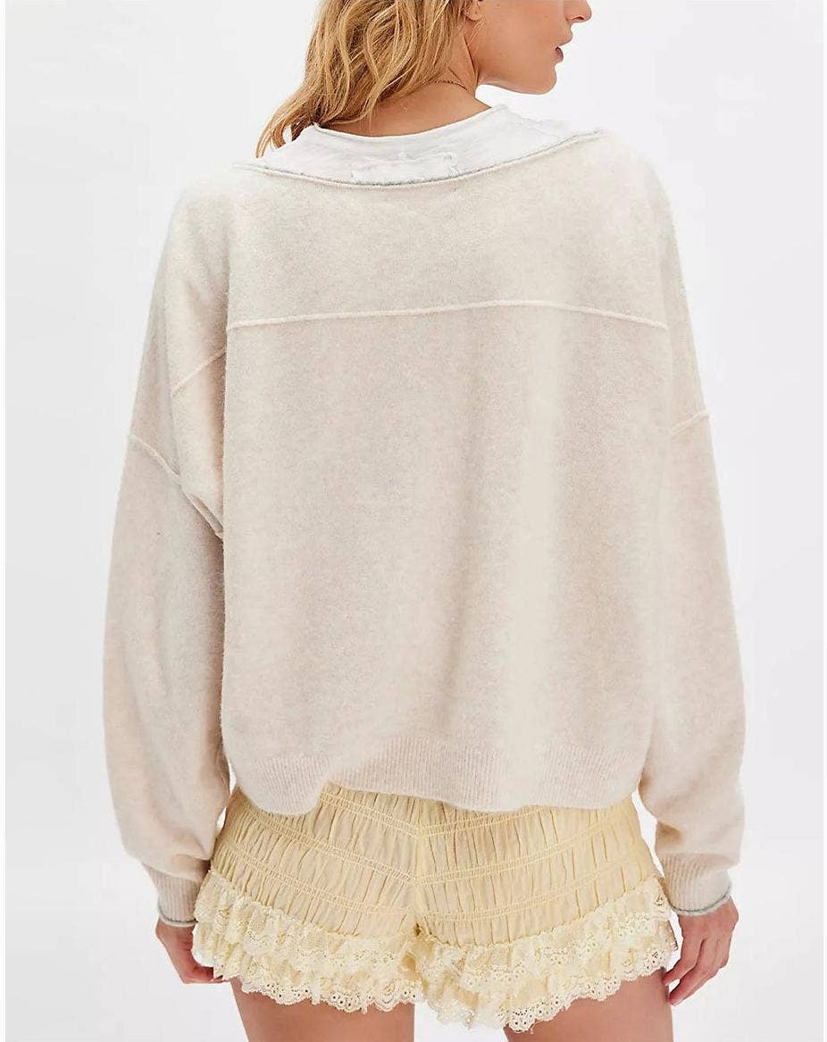 Suhkasana – wholesale Knitted jumper – Women′s – Loose Fit Crewneck Knit Sweater for Women Fall Winter3