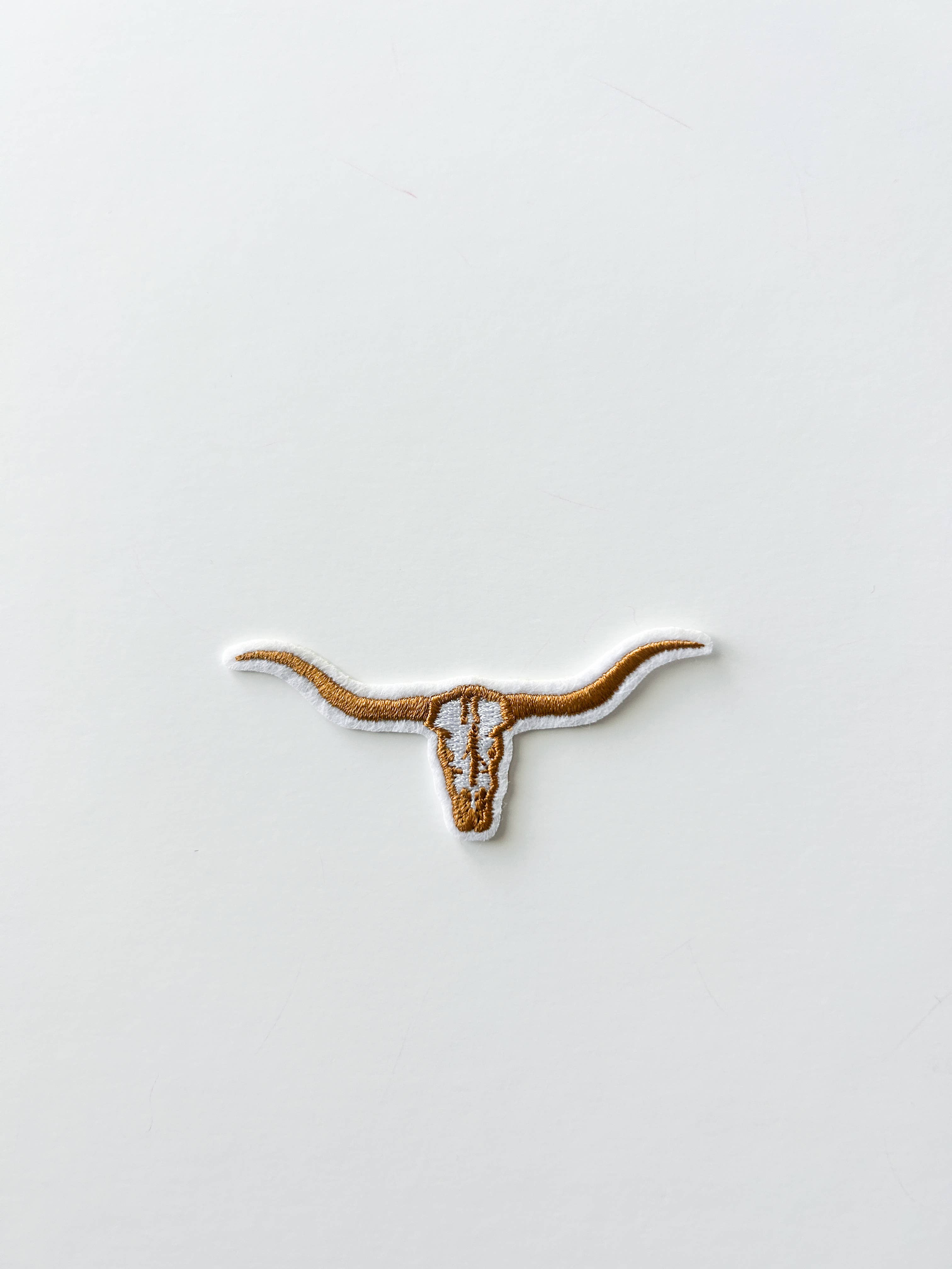 Field Trip Threads - Wholesale Patch - 3 Inch Longhorn Embroidered Iron on Patch3
