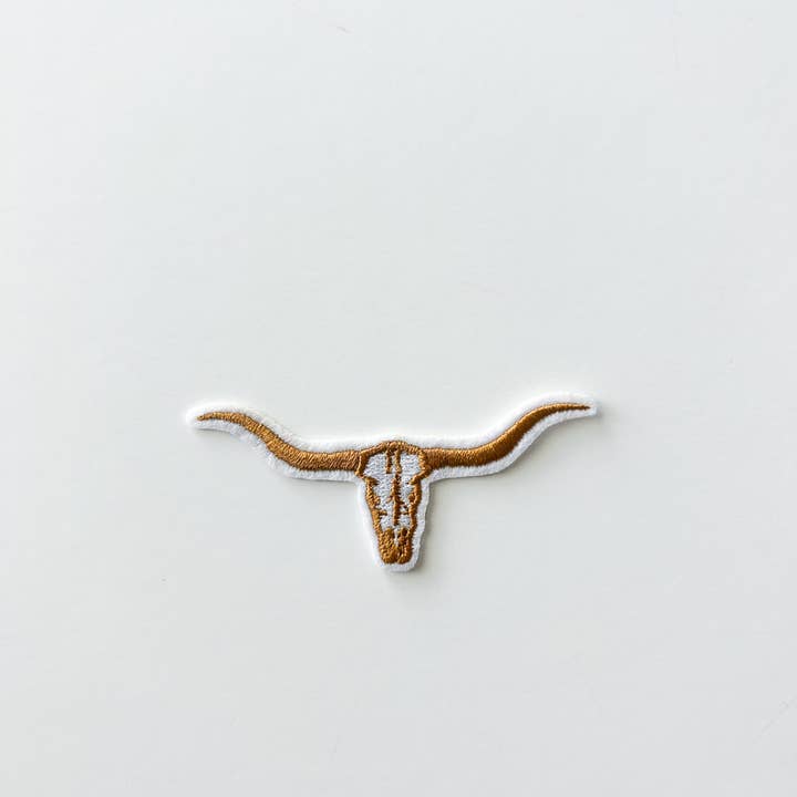 Field Trip Threads - Wholesale Patch - 3 Inch Longhorn Embroidered Iron on Patch3