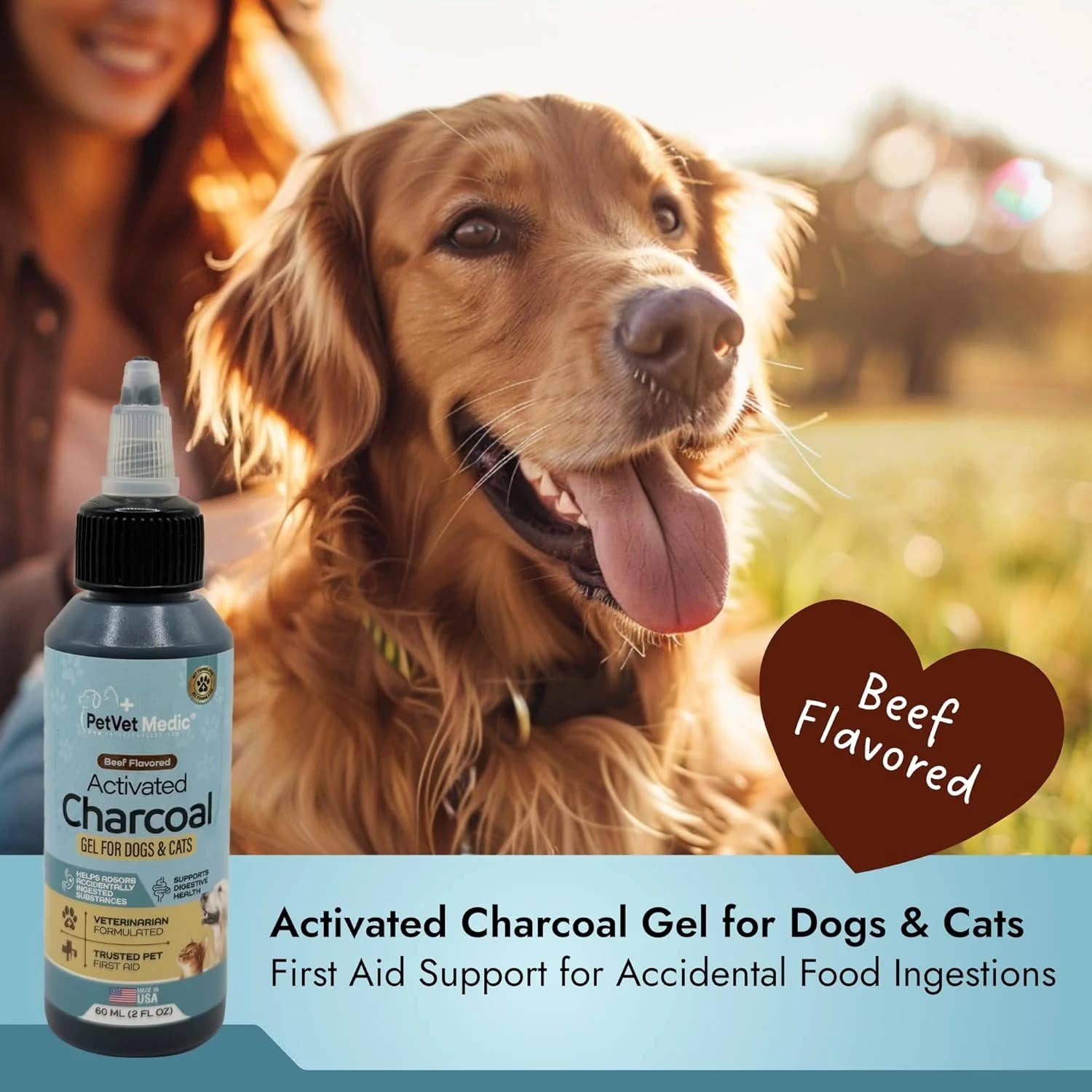 Pet Vet Products - Wholesale Pet Supplement - Cat/Dog - Activated Charcoal Gel for Dogs & Cats - Toxin Relief 60 mL2