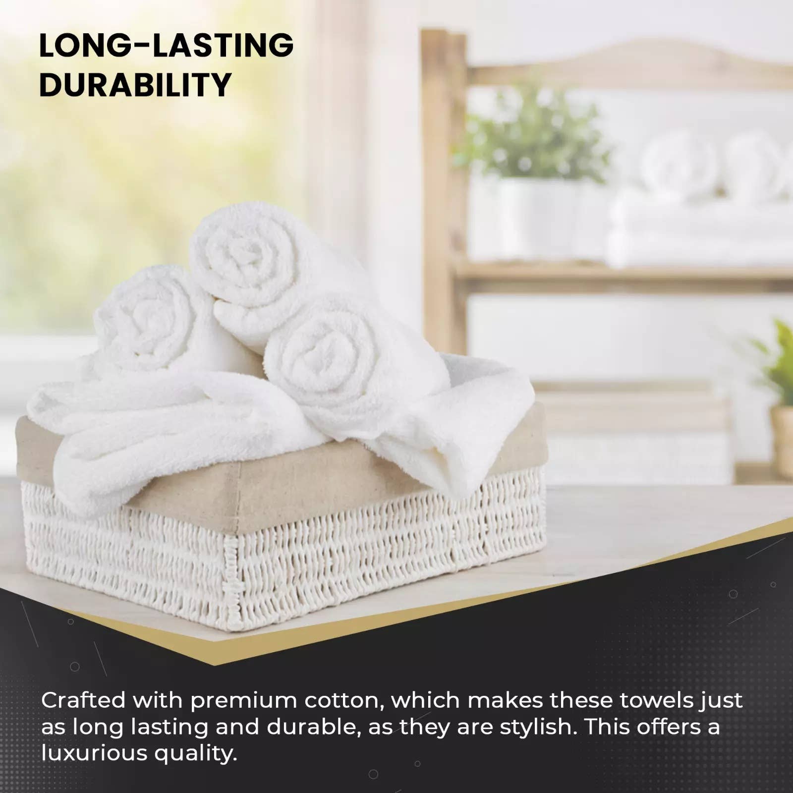 COZY HOMES COLLECTION - Wholesale Towel set - 6 Pack Hand Towels Set (16 x 32inches) 100% Cotton 400 GSM3