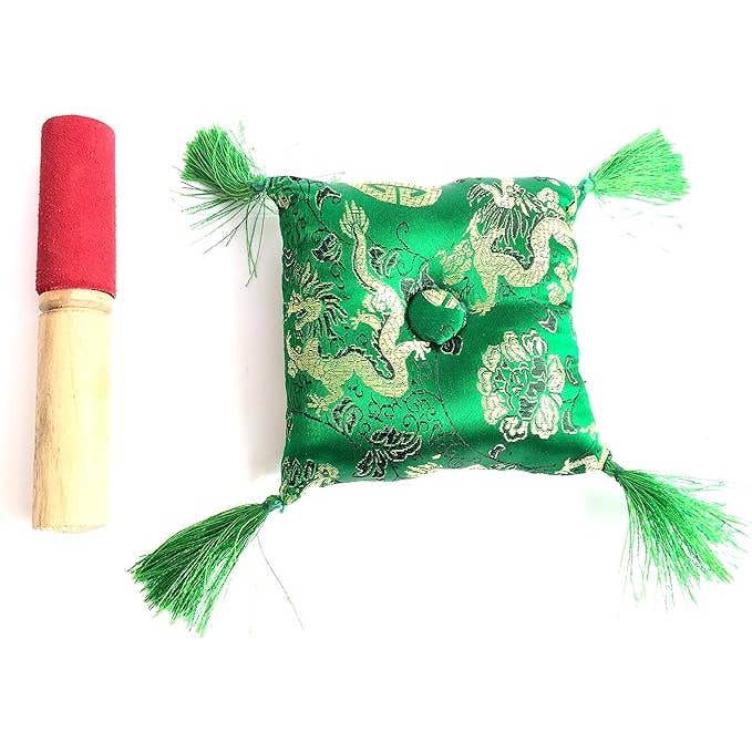 OMA - Eclectic Home - Wholesale Meditation Supplies - XLarge Singing Bowl Set For Meditation- 6.25" Brass - Mantra4