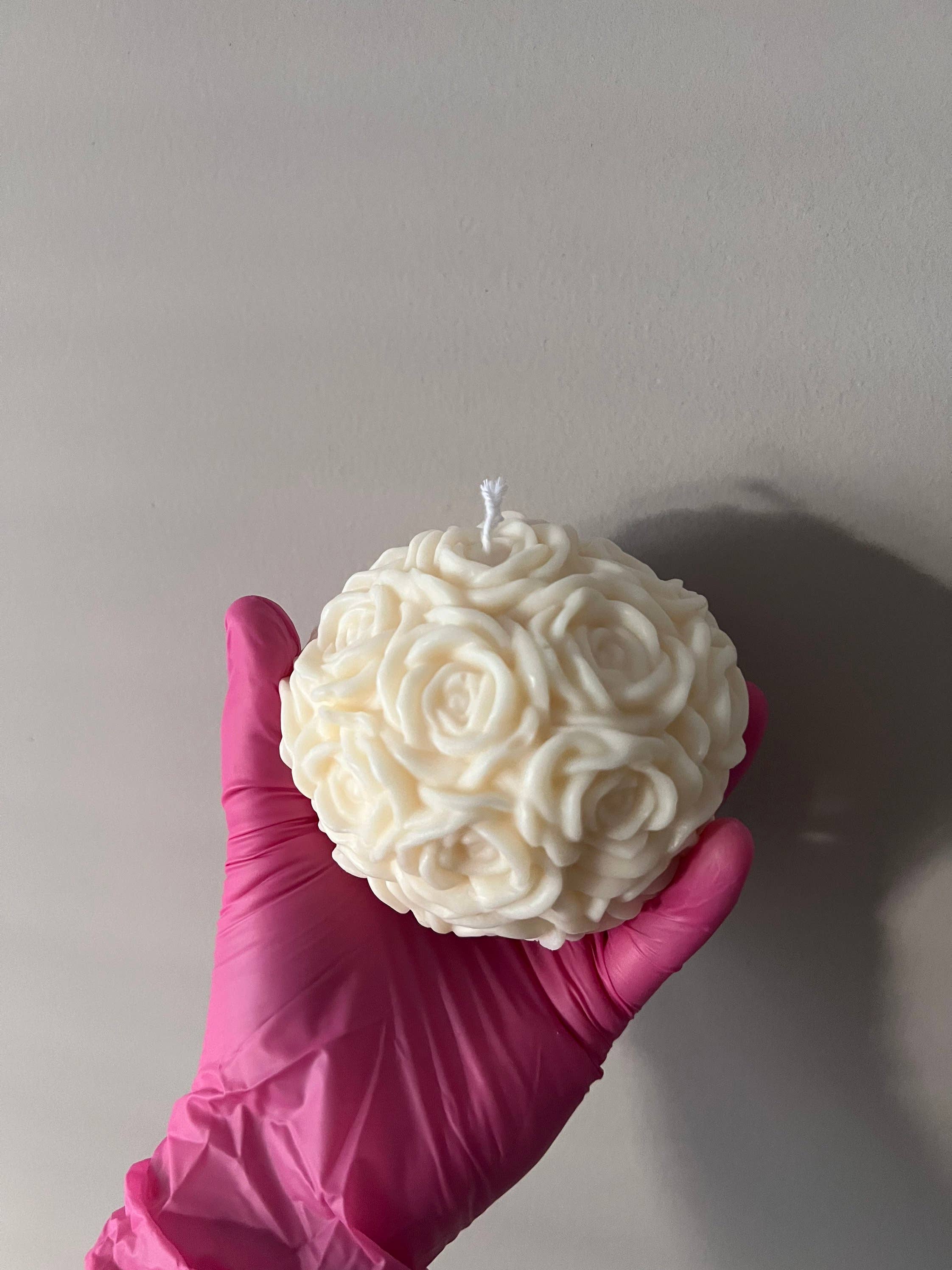 Agaboo Candle - Wholesale Novelty Candle - Charming Rose Ball Candle 3x3.5in - Flowers7