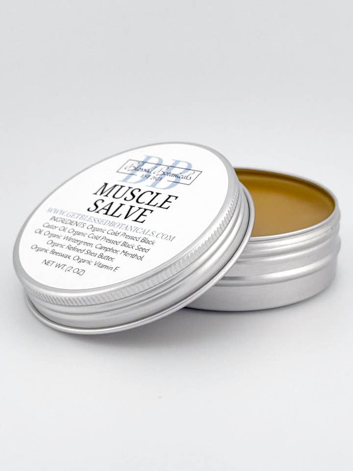 Muscle Salve - Great for Soothing Aches & Discomfort for wholesale by Blessed Botanicals