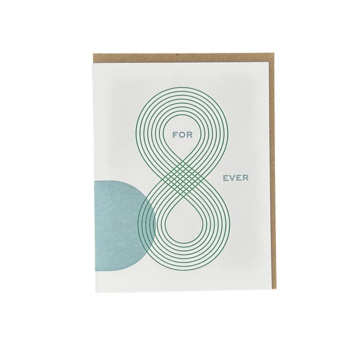Igloo Letterpress - Venta al por mayor Tarjetas de amor - Forever Line Infinity - Tarjeta de impresión