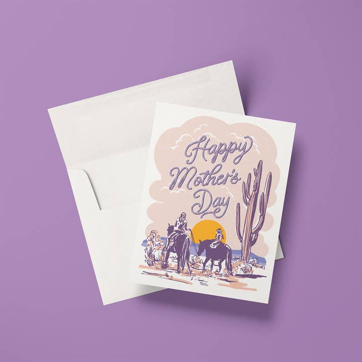 Antiquaria - Wholesale Mother's Day Card - Trail Ride Mother's Day A2 Greeting Card2