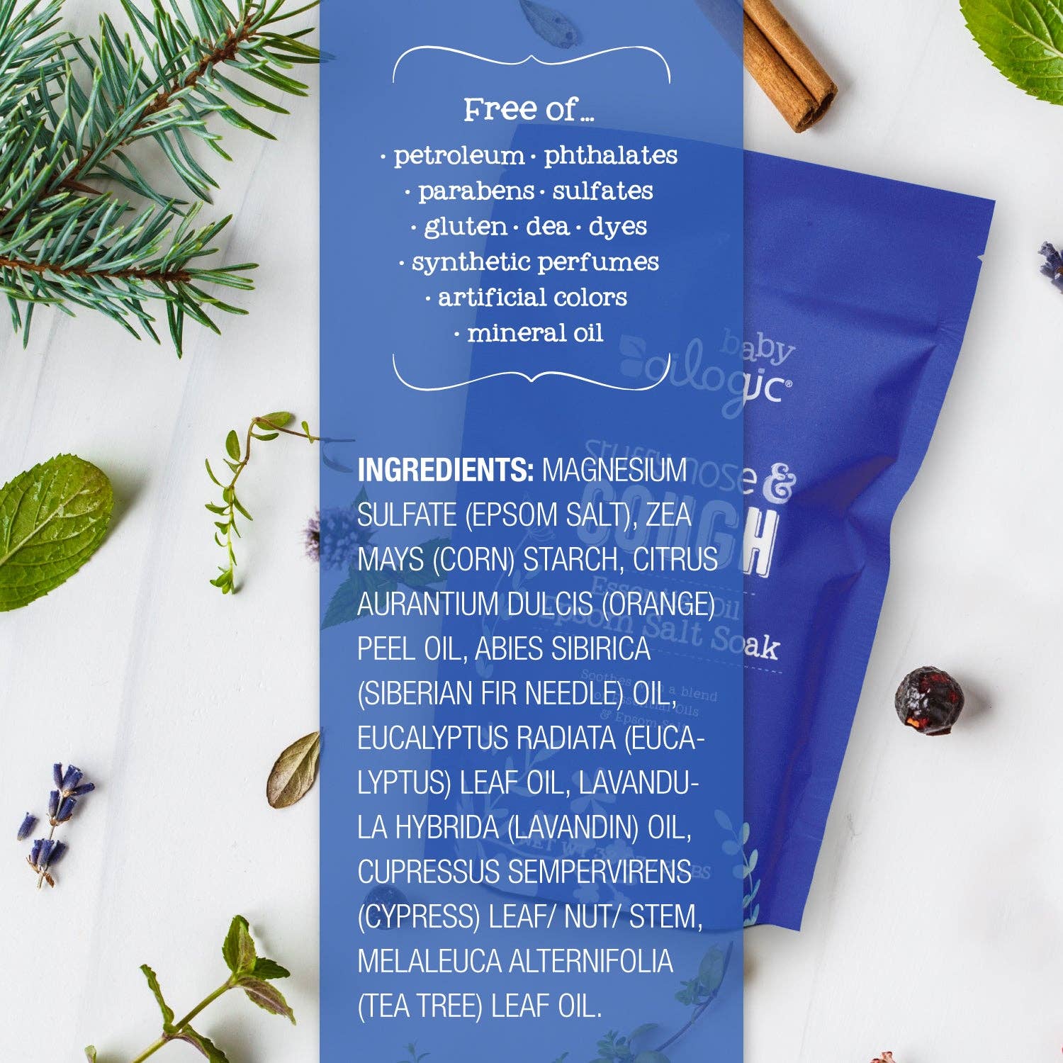 Oilogic Baby & Kid Solutions - Wholesale Bath Salts - Stuffy Nose & Cough Essential Oil Epsom Salt Soak3