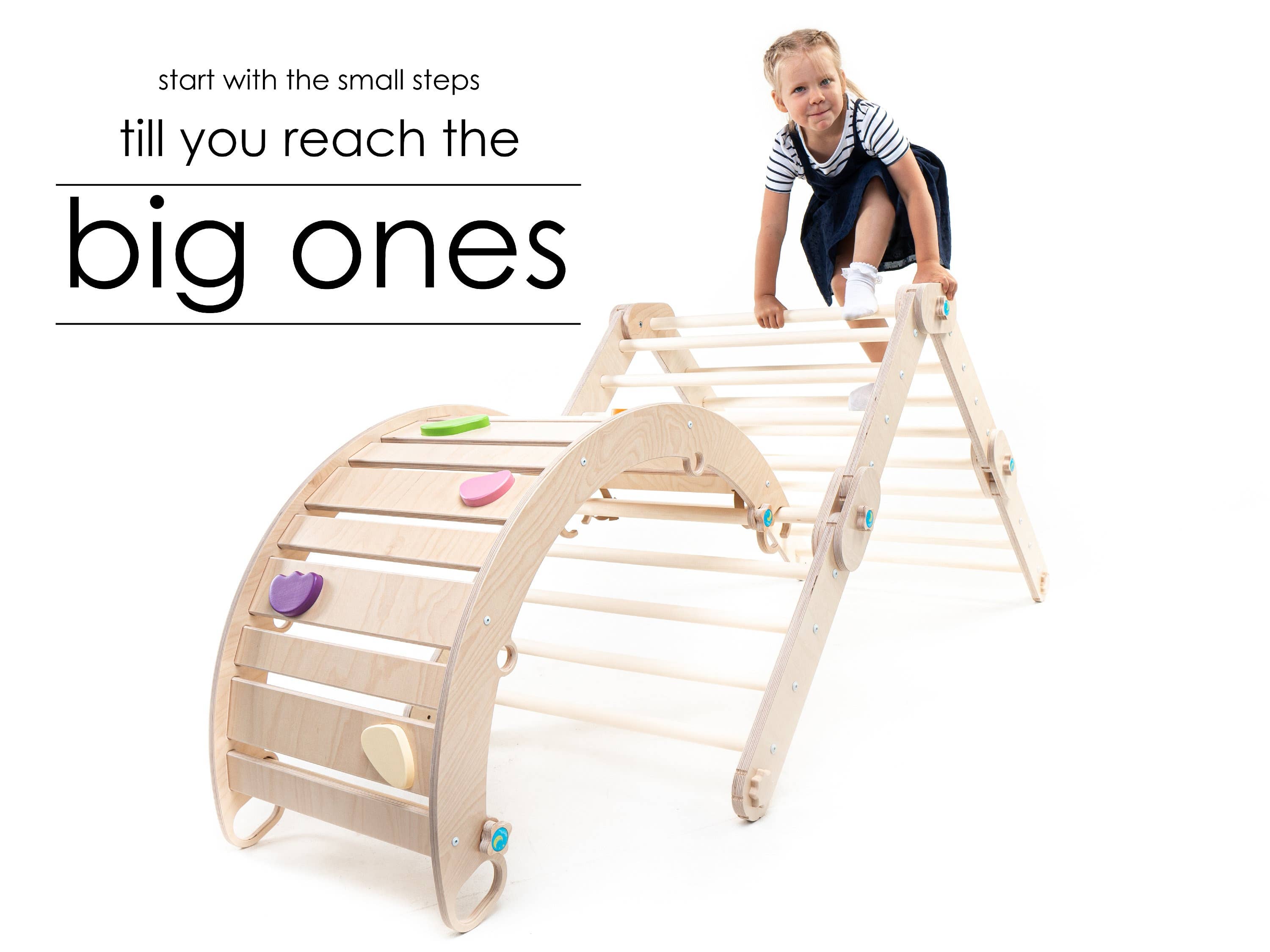 HappyMoon - Wholesale Wood Toy - Kids - Happymoon®  Climbing Arch, Ramp For A Climber, Rocker-Arch4