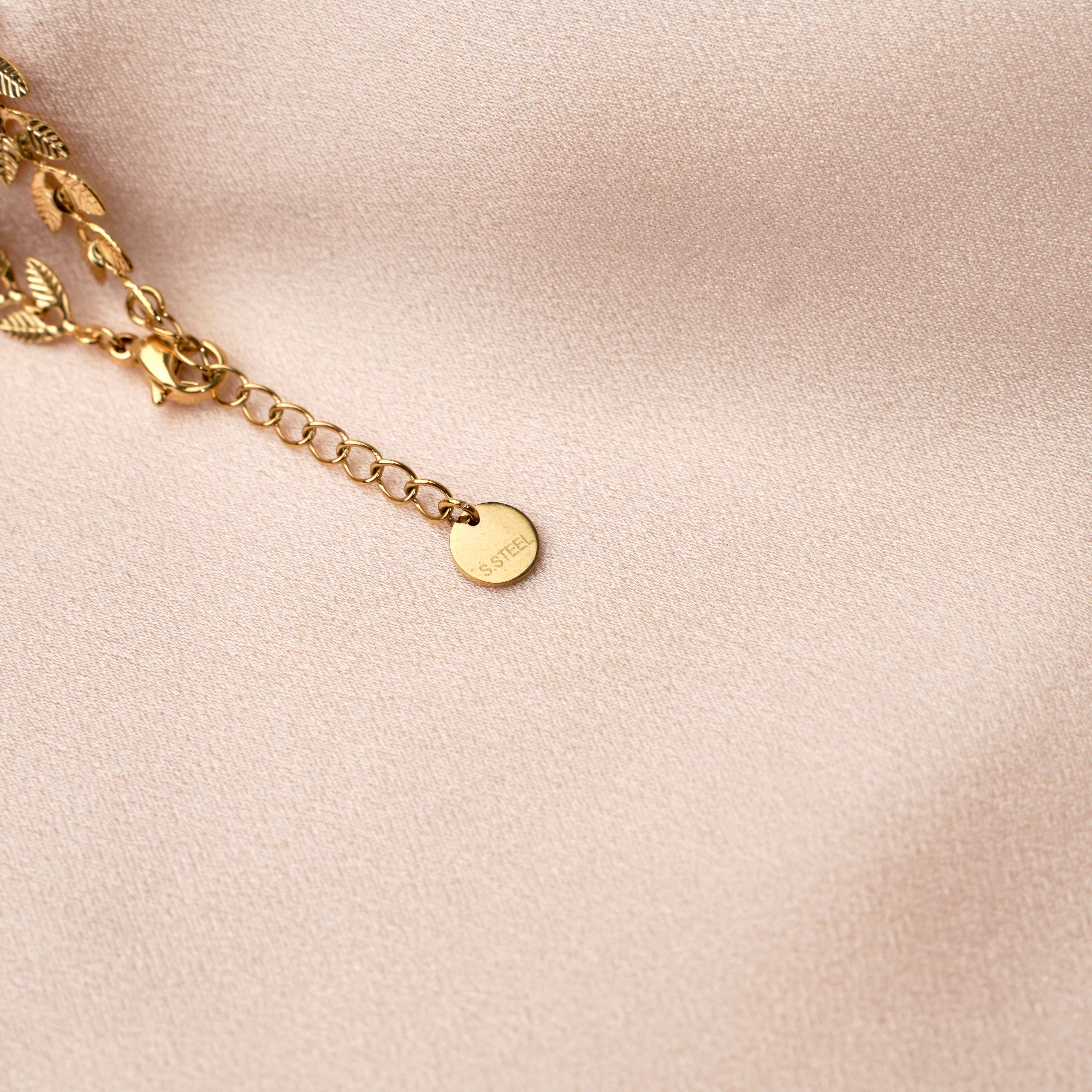 Victoire Collection - Wholesale Link & Chain Bracelet - Women's gold plated fine laurel chain bracelet2