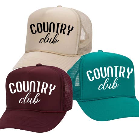 The Candy Collections - Vente Casquette de camionneur – femme - Country Club - Casquette de camionneur
