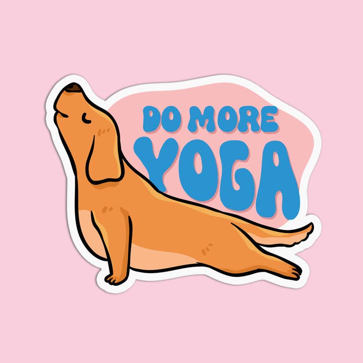 Girls Printing House - Venta al por mayor Pegatina - Pegatina texturizada de vinilo Yoga Do More Yoga
