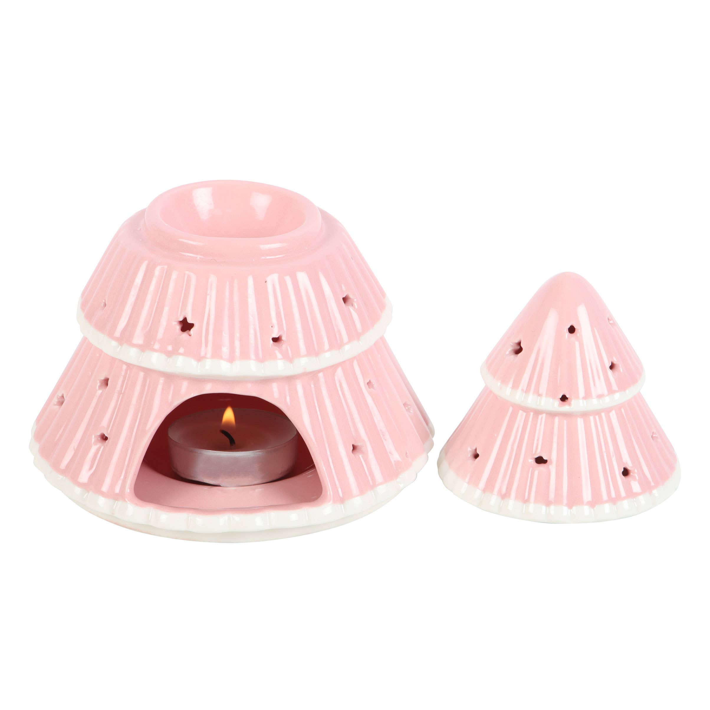 Something Different Wholesale - Wholesale Oil Warmer - Pink Christmas Tree Oil Burner5