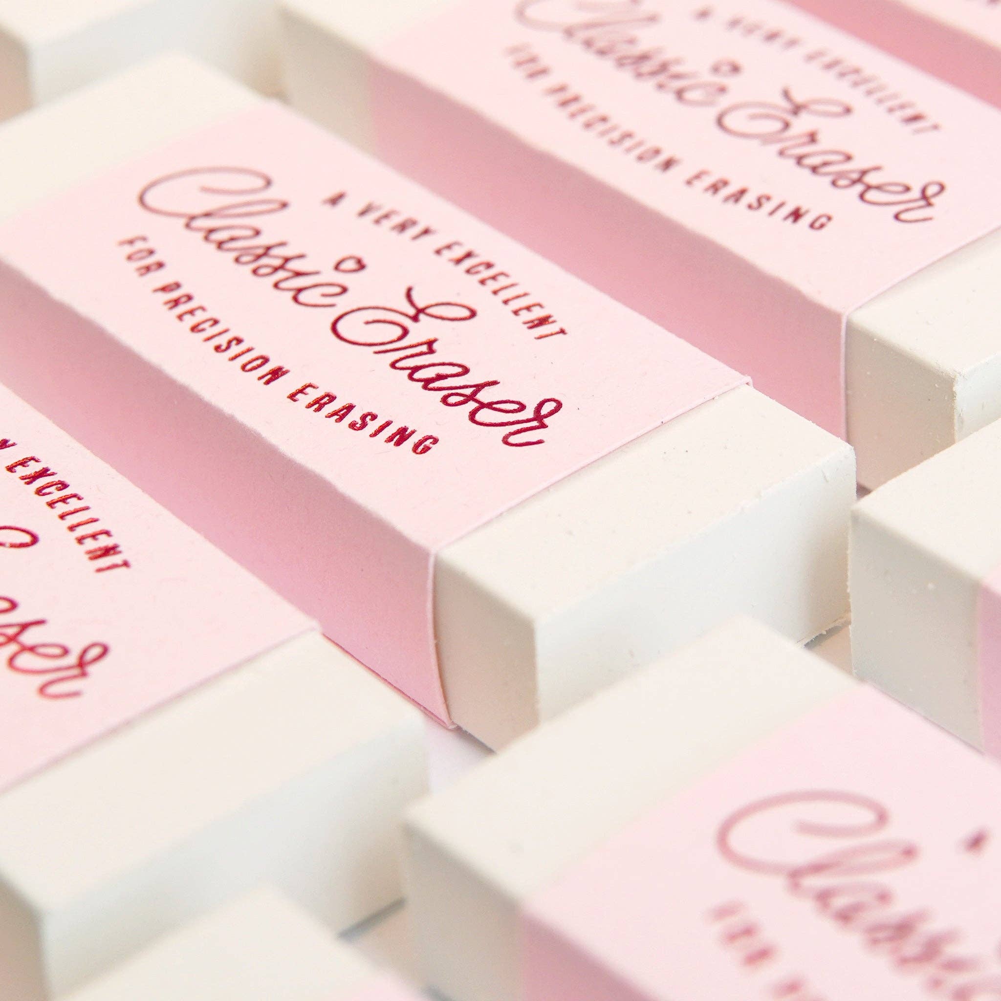 Odd Goose Stationery – wholesale Eraser – Classic Foil Printed Eraser - Handmade in UK1