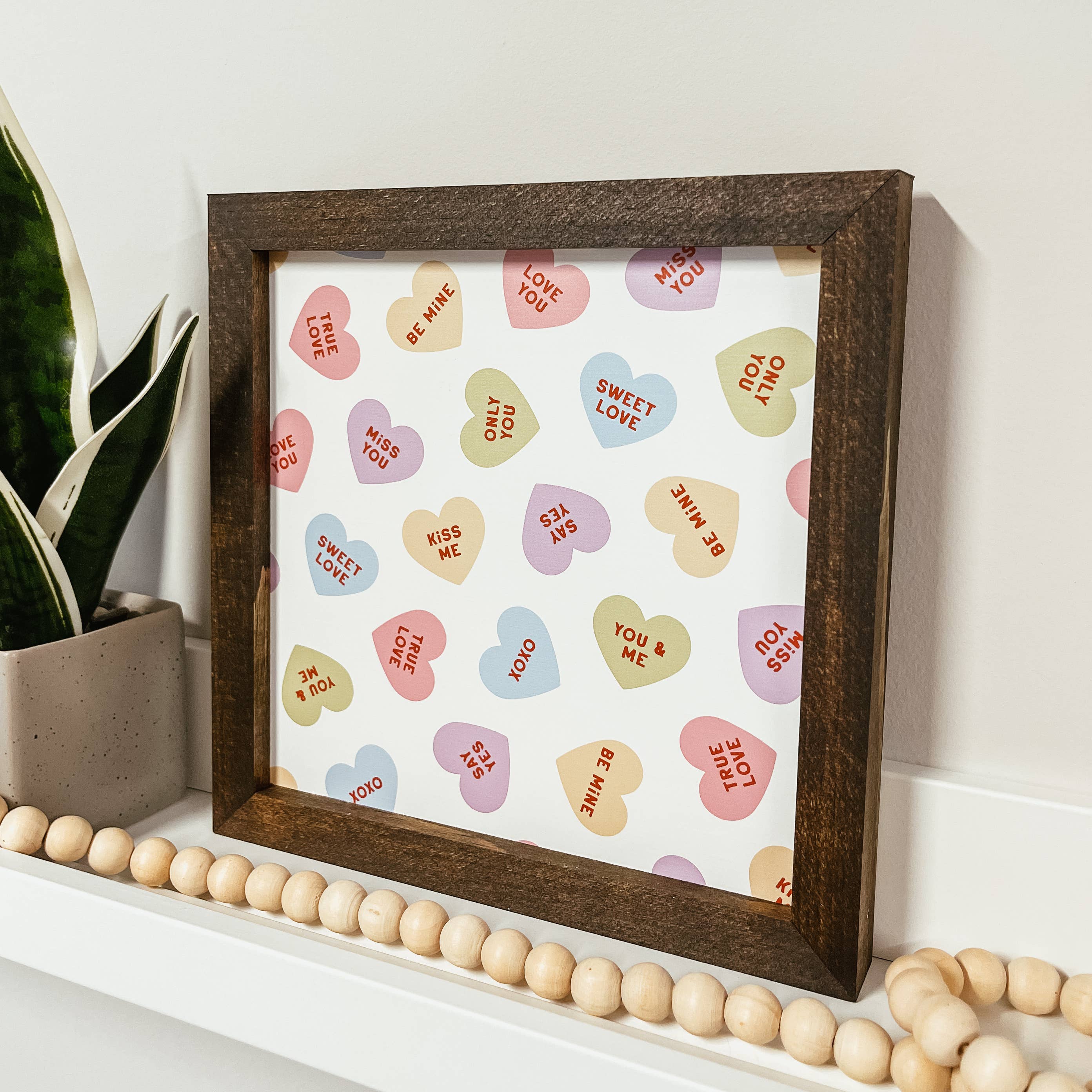 Knotty Design Co. - Wholesale Sign - Candy Hearts Wood Sign | Valentine's Day Sign2