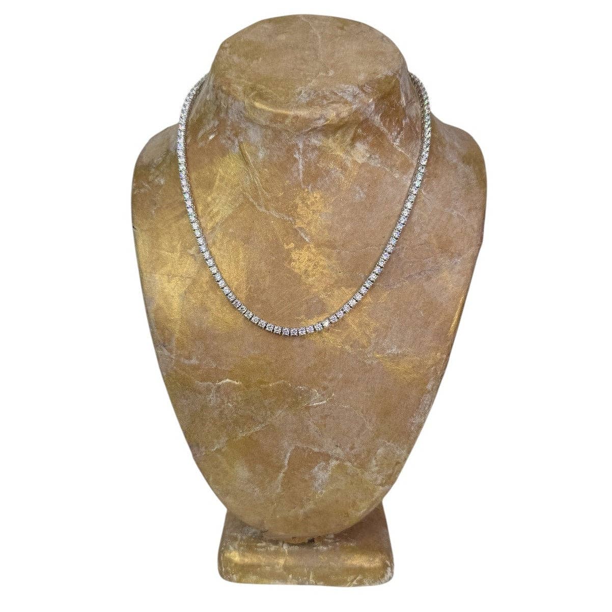 Gigi & Jen - Vendita all'ingrosso Collane a catena e maglie - Collana Tennis Classica con Scintillanti Zirconi Cubici1