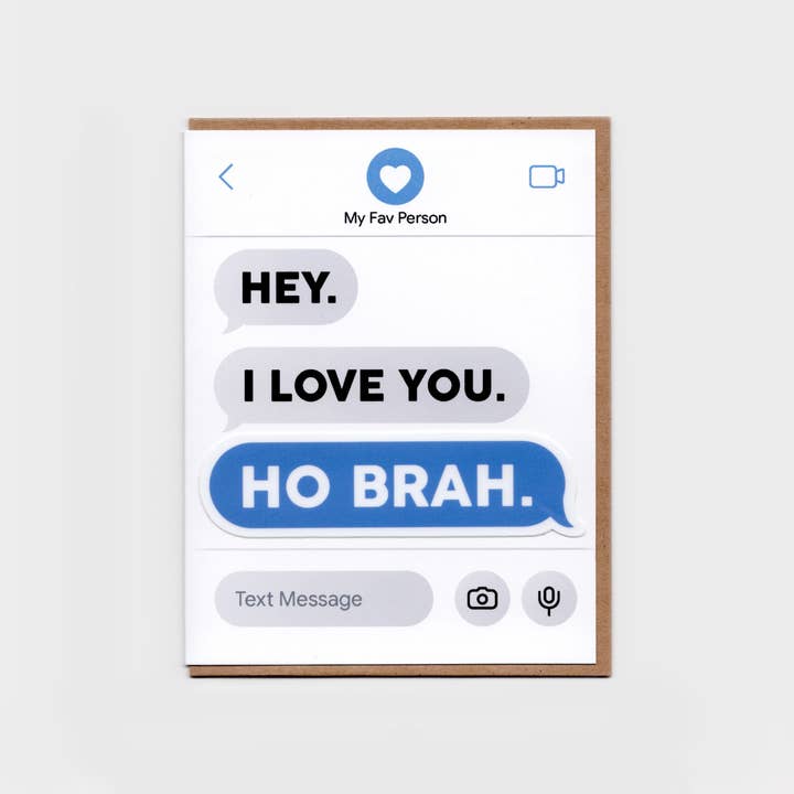 Bring Aloha – Großhandel Liebeskarte – Hey, ich liebe dich, Ho Brah, Aufkleberkarte