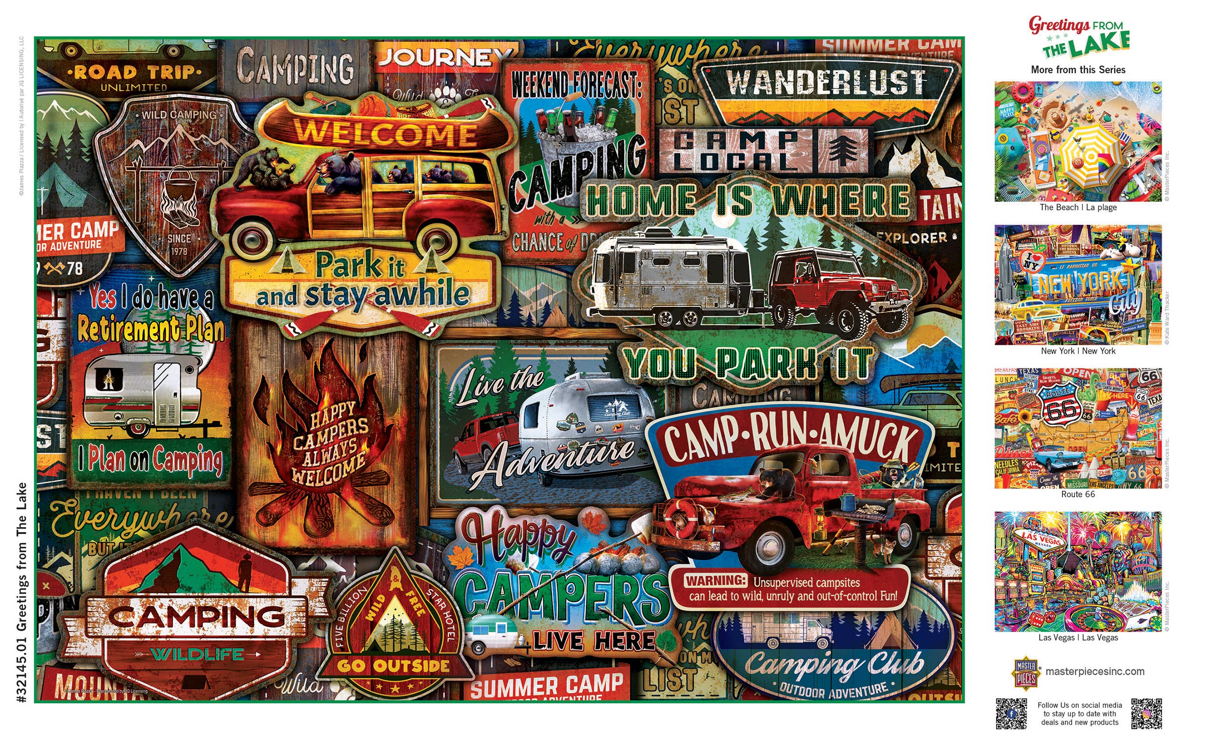 Masterpieces Puzzles - Vente Puzzle – adulte - Les salutations du lac - Puzzle de 500 pièces3