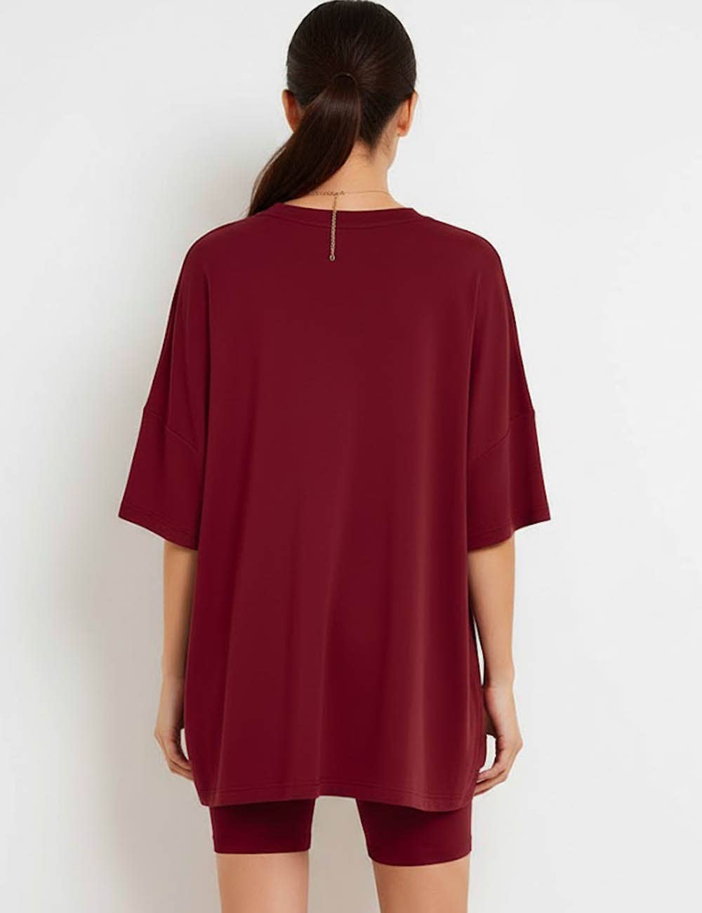 Sweetkama - Wholesale Lounge Set - Women's - Ladies Loose Top and Shorts 2PCS Casual Tee Set SKST2312947