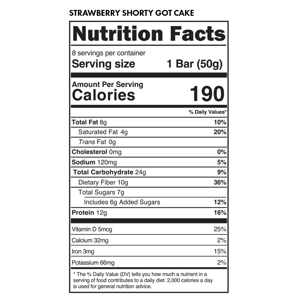 TRUBAR - Wholesale Snack Bar - Strawberry Shorty Got Cake5