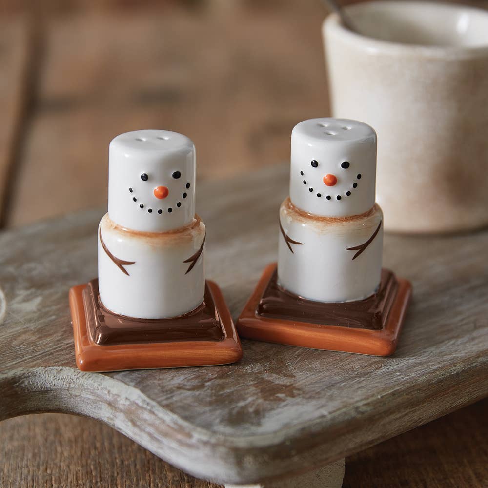 CTW Home Collection - Wholesale Salt & Pepper Shaker Set - Ceramic Smores Salt and Pepper Shakers