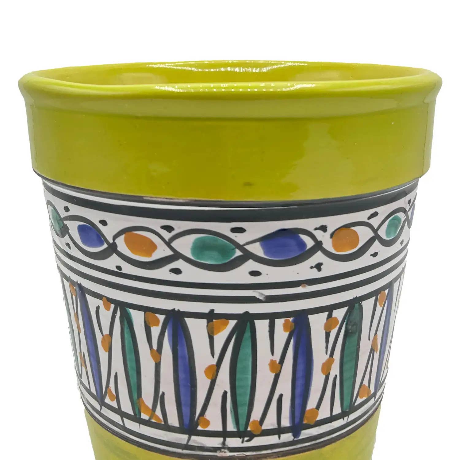 Etnico del Mondo – wholesale Plant pot – Handcrafted Tunisian Terracotta Ceramic Flower Pot #43