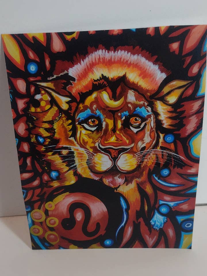 Waterproof Art Sticker- Animal Series- Large- Leo Lion for wholesale by Laura Noel Art and Music