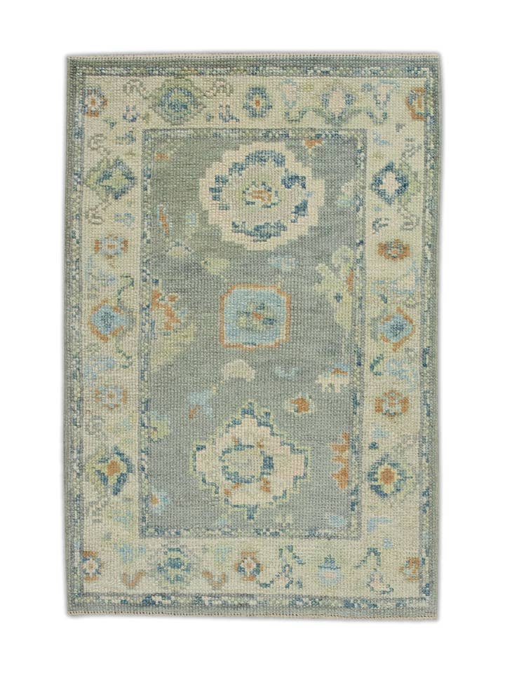 Turkish Oushak Rug 2'2" x 3'3" #8102 for wholesale by Turkish Rug