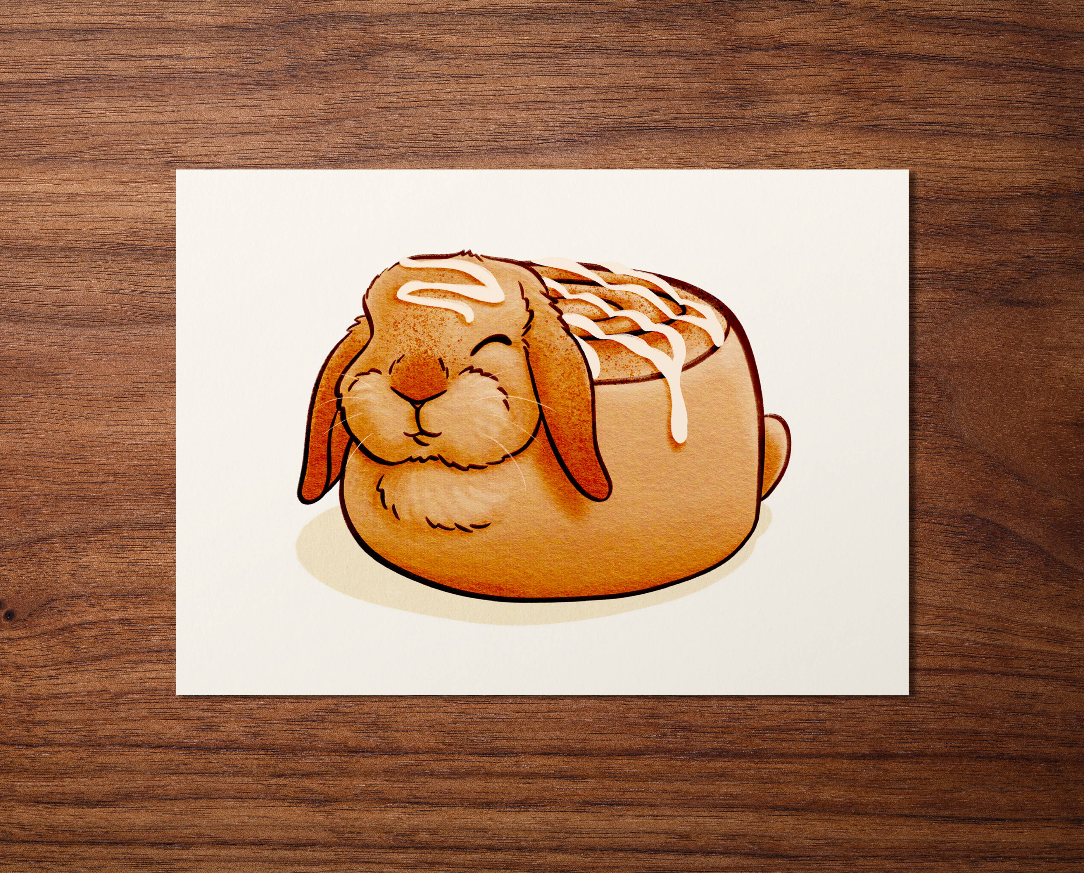 Firlefanz Design - Vente Cartes postales - Cartes postales « Pastry Bunnies 2 » – illustrations à la main au format A61