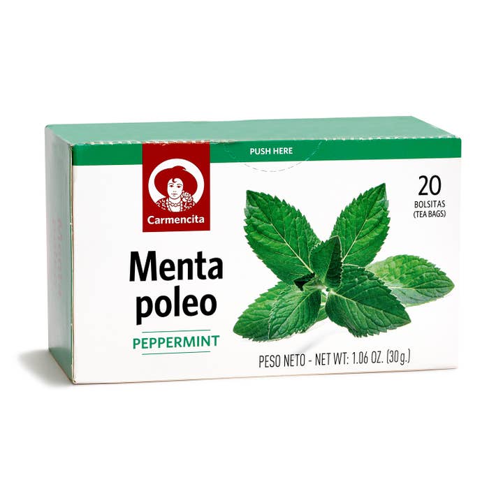 Étui Mint Poleo 30 g, 20 sachets pour la vente par Carmencita