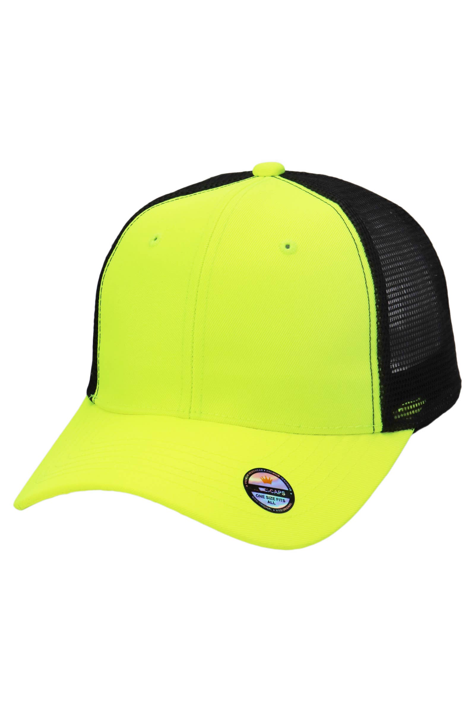 Cap Zone – Großhandel Trucker-Cap – Unisex – Zweifarbige Nylon-Polyester-Strukturierte Sechs-Panel-Trucker-Kappe15