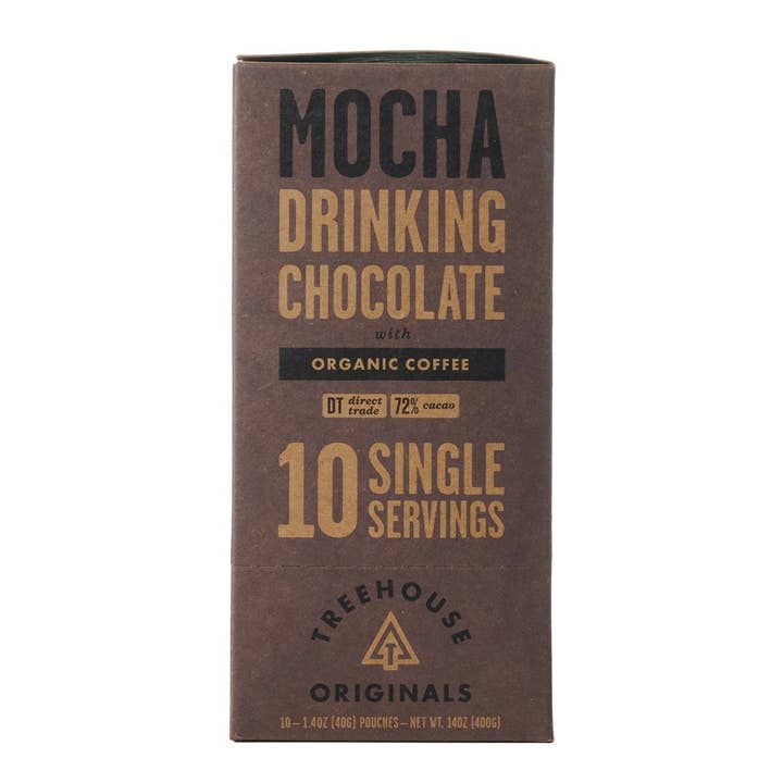 Treehouse Originals - Wholesale Hot Cocoa Mix/Kit - Mocha InstaCoffee Organic Dark Hot Chocolate, Single Serving1