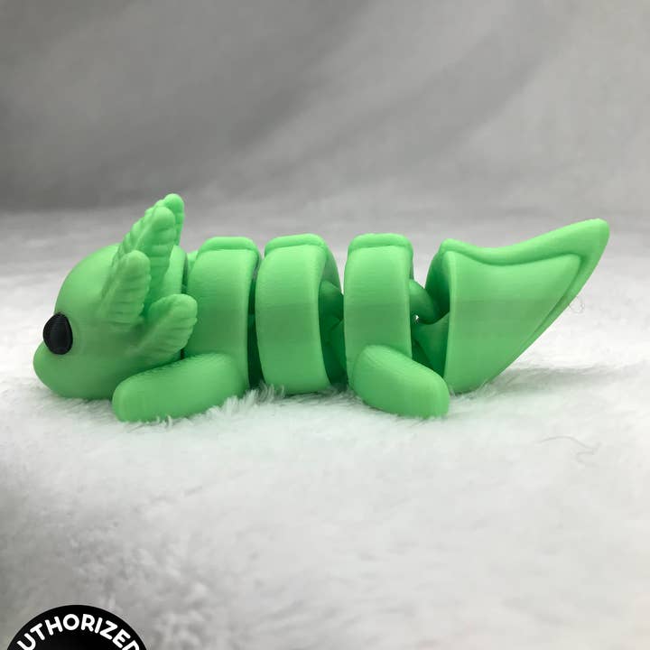 Charles Prints - Vente Fidget/jouet anti-stress – enfant - Axolotl pour bébé/Axolotl articulé pour bébé/Imprimé en 3D/Move3