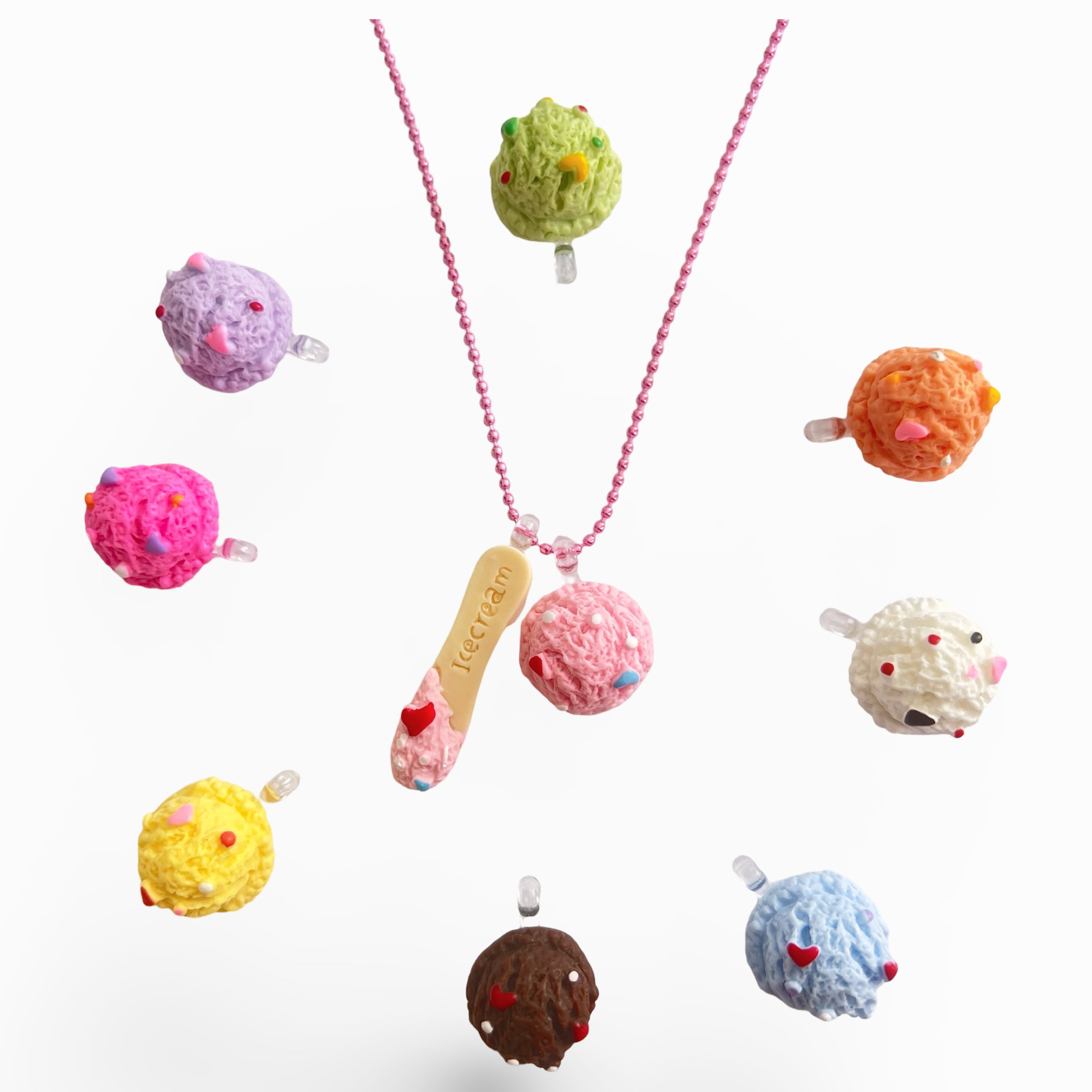 Pop Cutie Accessories & Gifts - Europe - Wholesale Kids Necklace - Kids -  Gelato Necklace I Charm Necklace I Ice Cream I Handmade 1
