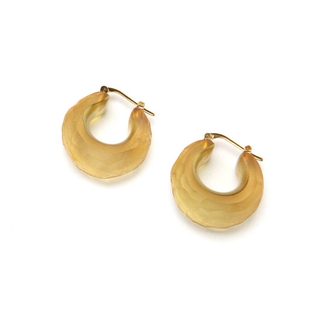 PONO by Joan Goodman - Wholesale Hoop Earrings - Ice Mila Earring Citron0