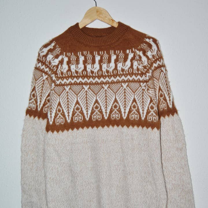 Handgemaakte Unisex Gemêleerde Alpaca Trui uit Peru voor wholesale door Sinchi Warmi