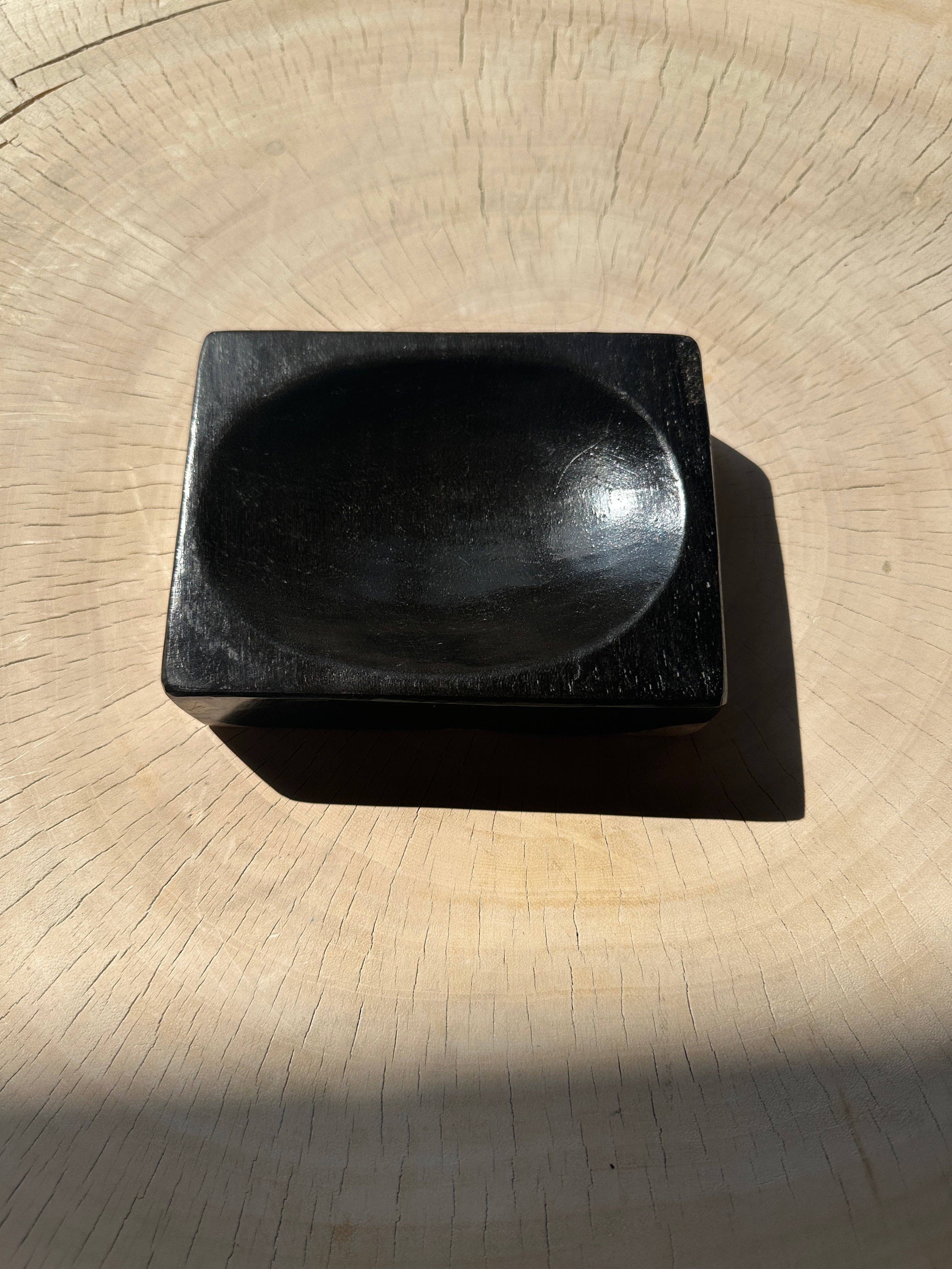 Office Objets - Wholesale Bath Soap Dish - Petrified wood soap dish with white underside31