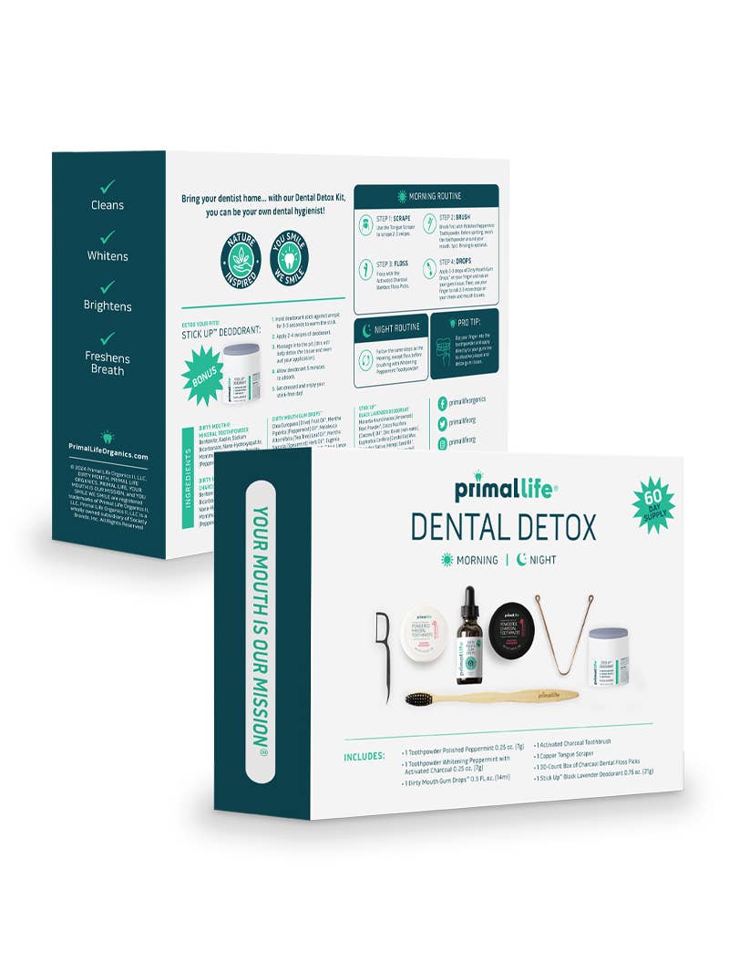 Primal Life Organics – wholesale Oral care set – Dental Detox Kit3