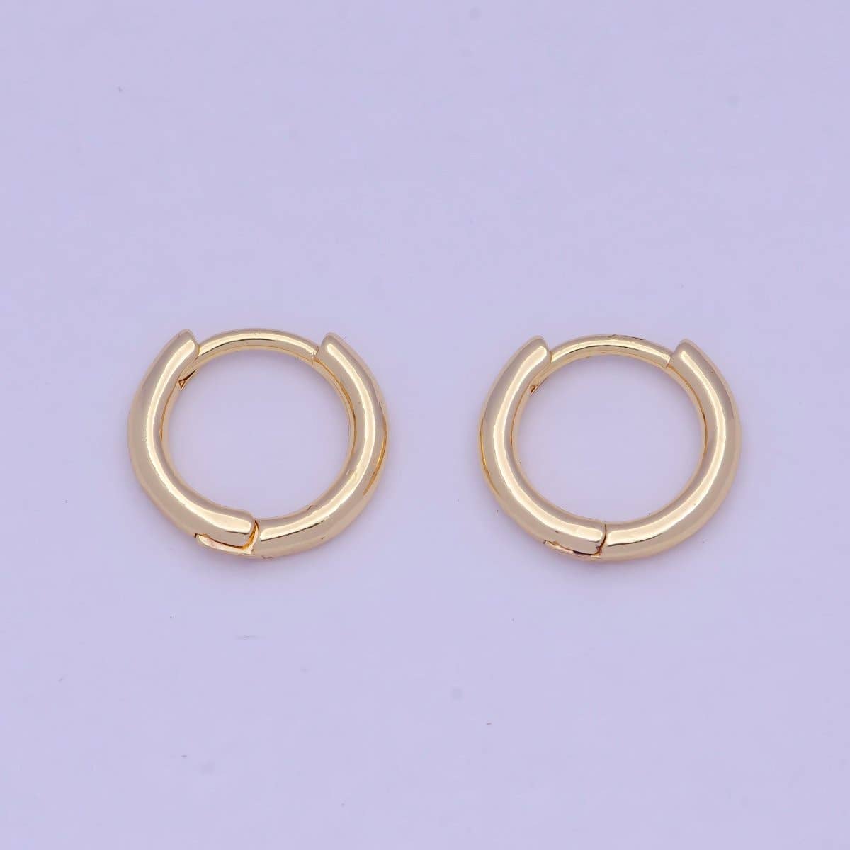 Aim Eternal - Wholesale Huggie Earrings - Tiny Gold Huggie Earring 12mm mini Huggie V-3660