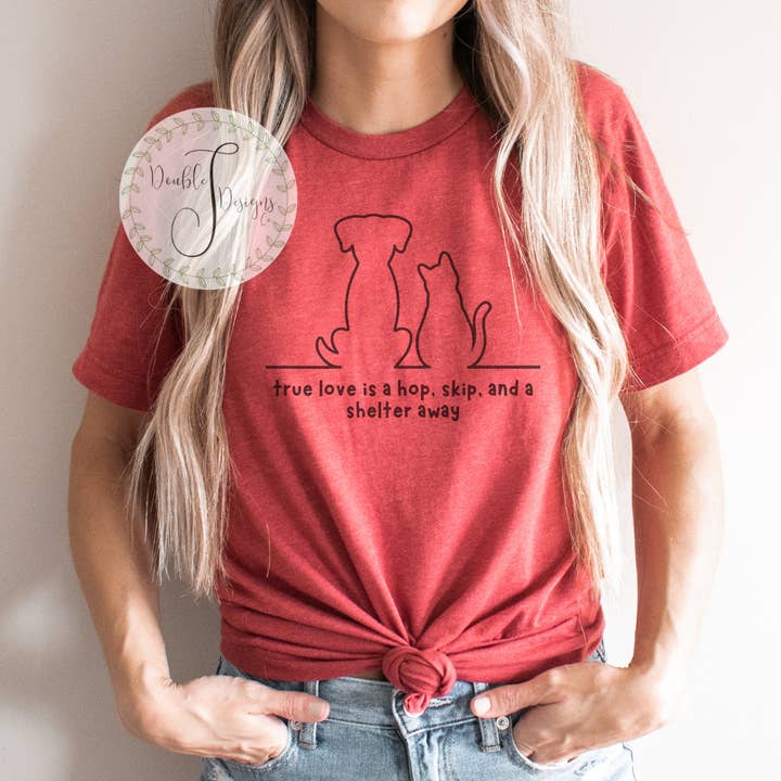 Hop Skip and a Shelter Away Tee for wholesale by Double J Designs Co.