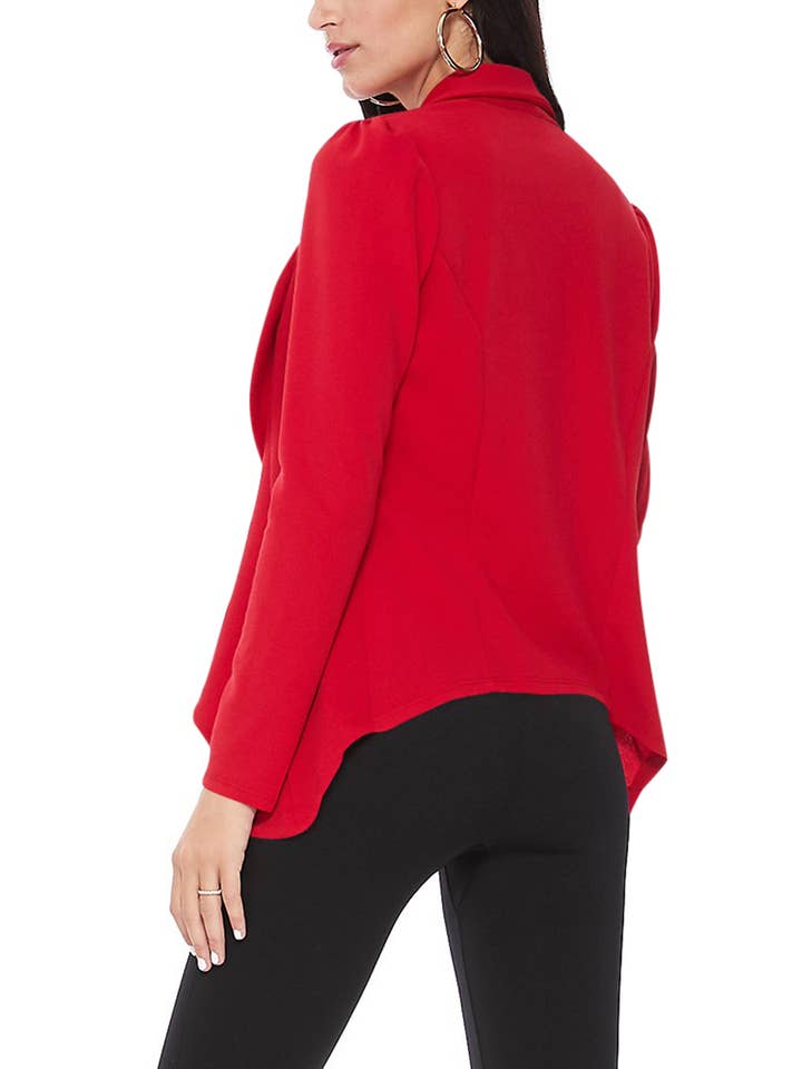 MOA COLLECTION - Wholesale Blazer - Women's - Women's Solid Casual Career Blazer Jacket14