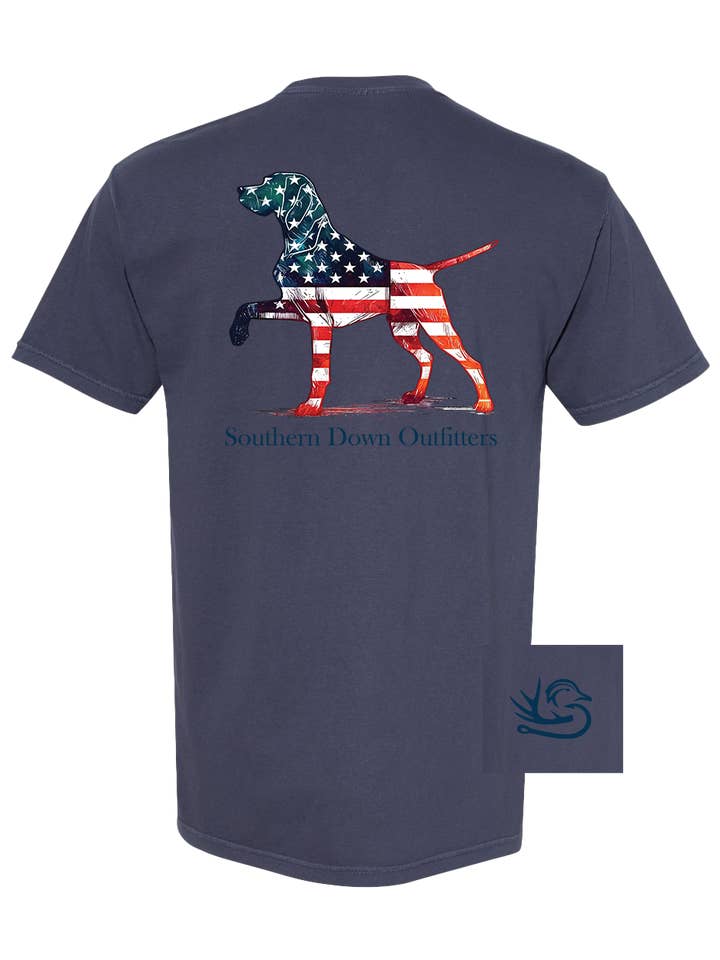 T-shirt per cani Star Spangled per la vendita all'ingrosso da parte di Southern Down Outfitters