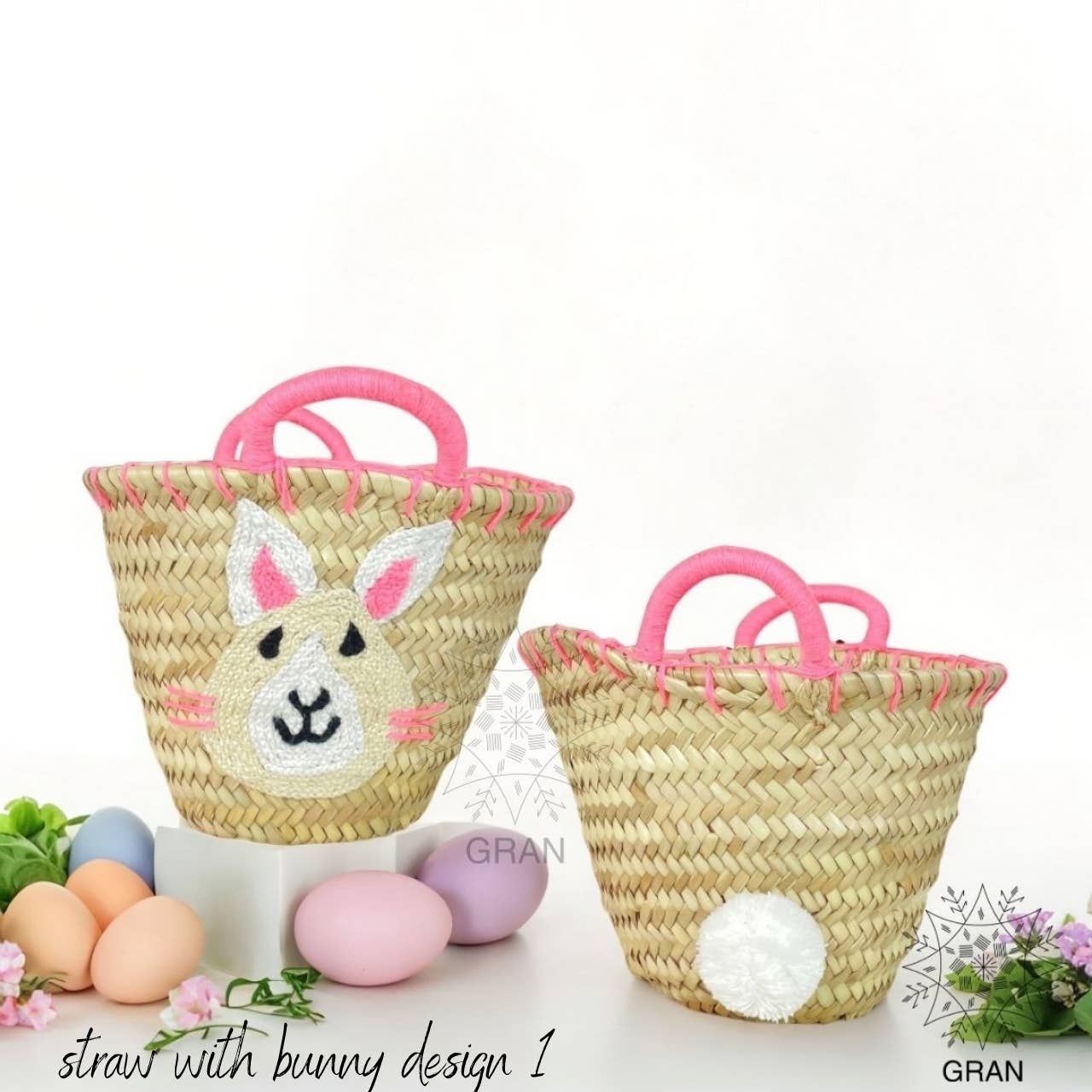 Gran Wholesale – wholesale Basket – Easter Straw Basket, Easter Gift Bag, Easter Basket Straw.1