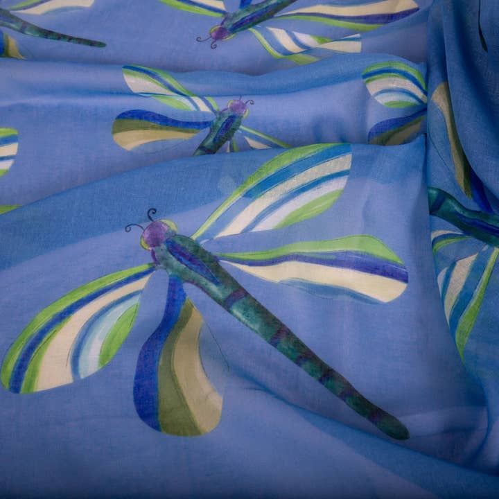 Art on Scarves - Venta al por mayor Bufanda - Mujer - 🦋 Bufandas para botellas, botellas de plástico recicladas - Libélulas1