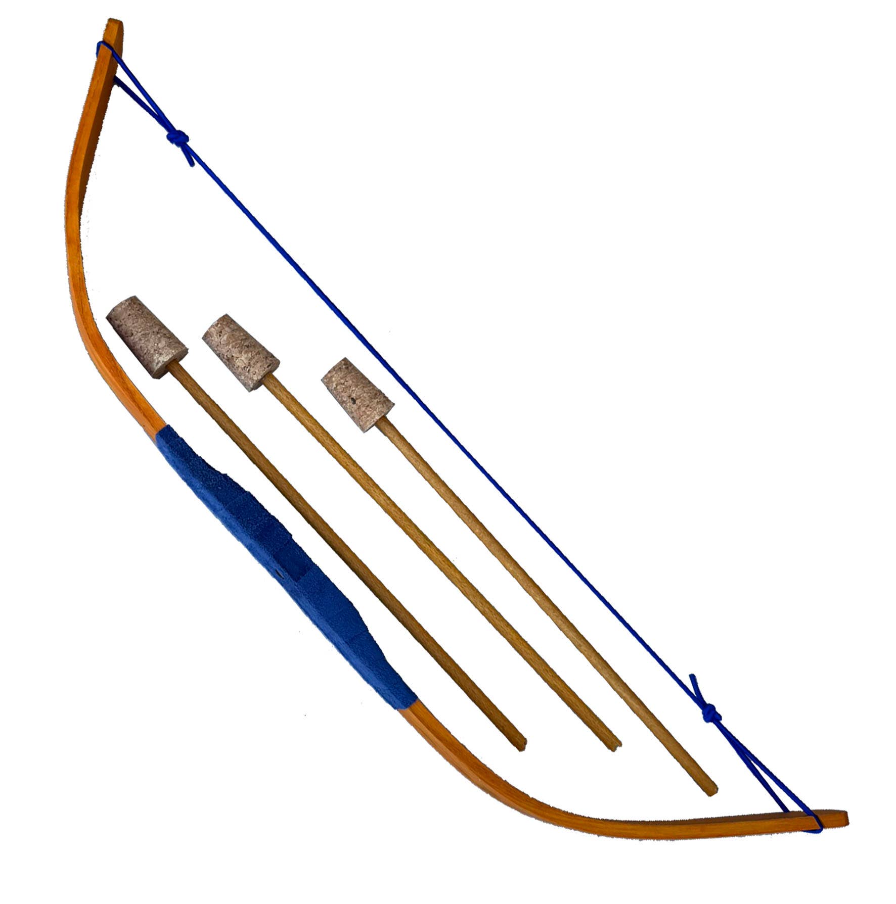 KALID MEDIEVAL – Brinquedo de madeira - Crianças por atacado – Arco Mini Kamelot Flexível com 3 Flechas - ST513F6