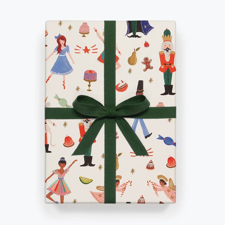 Single Nutcracker Wrapping Sheet (Flat) for wholesale by Rifle Paper Co.