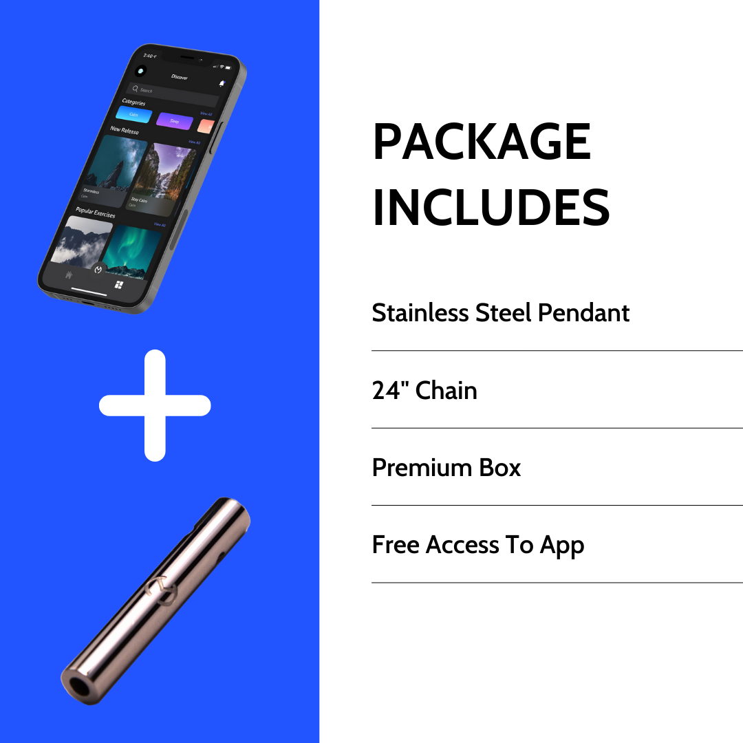 Moksha - Vendita all'ingrosso Collana con ciondolo/pendaglio - Collana con fischietto d'ansia, ciondolo con respiro profondo6