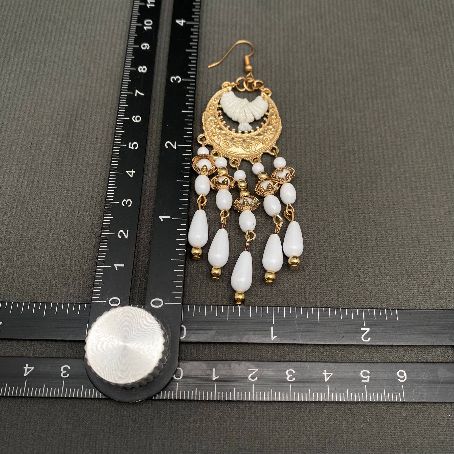 Mio Queena - Vente Boucles d'oreilles pendantes - Boucles d'oreilles pendantes à pampilles blanches de styles variés23