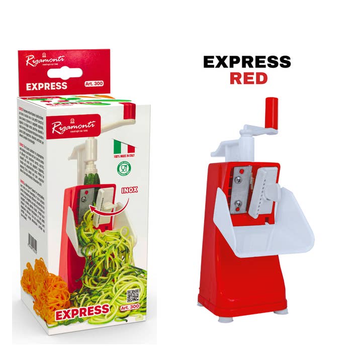 Art. 300 EXPRESS vegetable spiralizer - RED for wholesale by Rigamonti Pietro & Figli srl