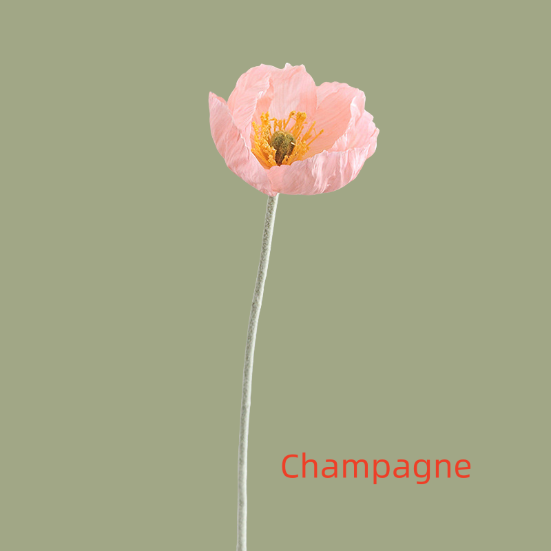 ACNITE(We cover U.S. import duties) - Vente Fleurs artificielles - Fleurs de pavot en soie grandes fleurs artificielles pour décoration de mariage3