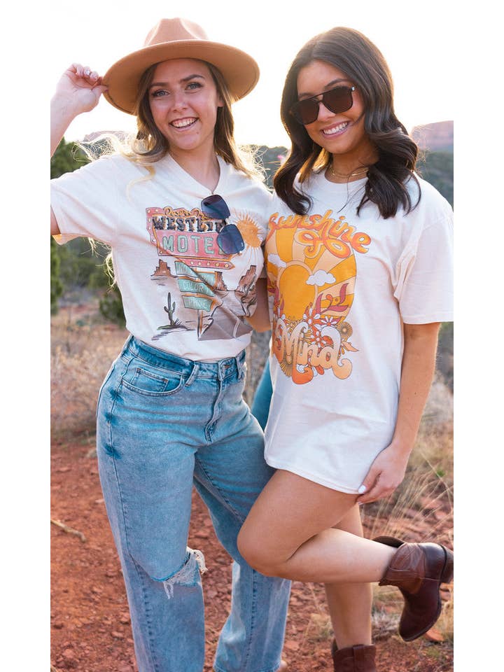 Sugar Stitch - Wholesale Screen Printed T-Shirt - Women's - Desert Dreams Graphic T-Shirt16